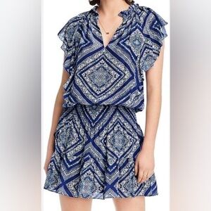 LINI Floral smocked mini dress